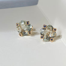Load image into Gallery viewer, Green Amethyst Ear-studs
