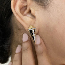 Load image into Gallery viewer, Black Onyx Linea Mini Studs
