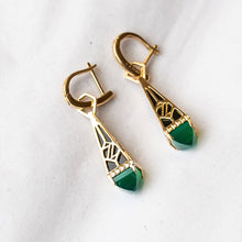 Load image into Gallery viewer, Green Onyx and Black Onyx Linea Drops
