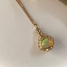 Load image into Gallery viewer, Fire Opal Bottle Necklace
